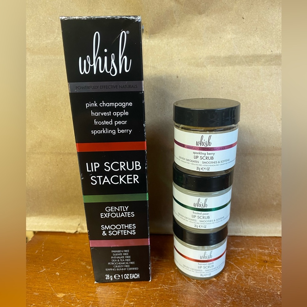NEW WHISH Lip Scrub Stacker set of 3
